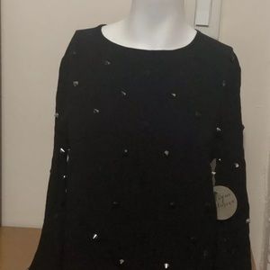 Nicole Miller NEW Black Women's Size P Petite